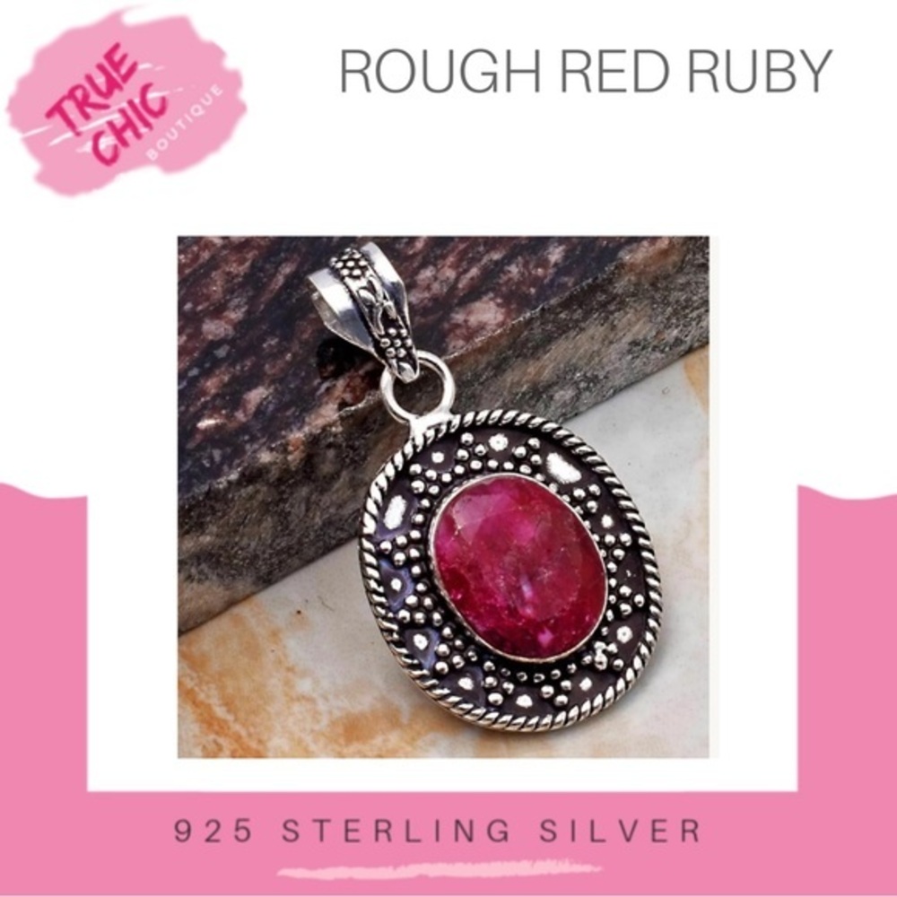 Rough Ruby Pendant